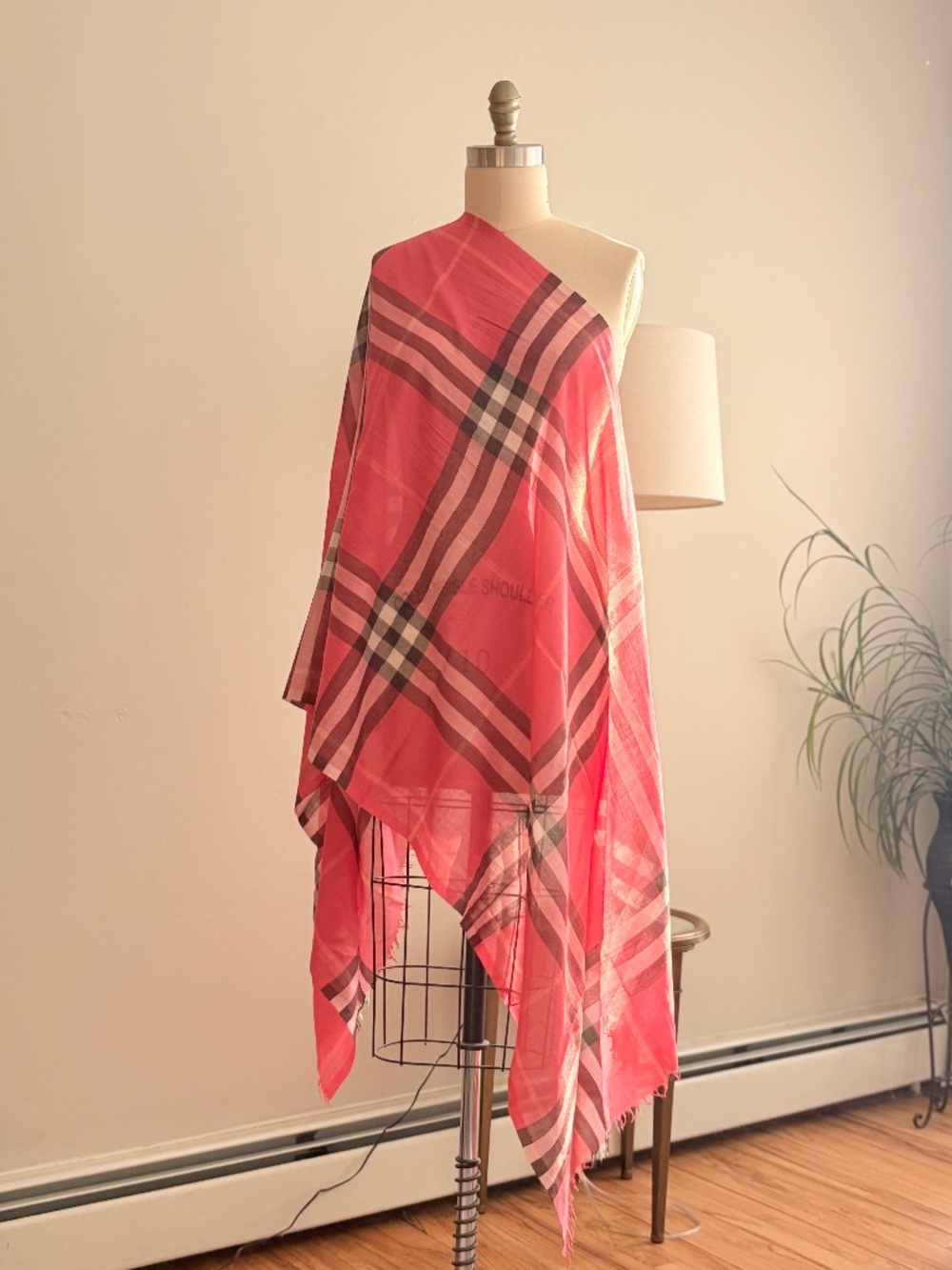 Burberry Shawl Lightly Used Made in Italy